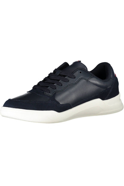 Eco-Friendly Blue Lace-Up Sports Sneakers