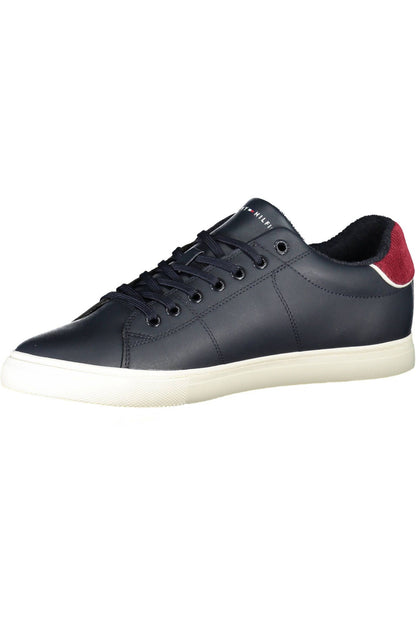 Sleek Blue Lace-Up Athletic Sneakers