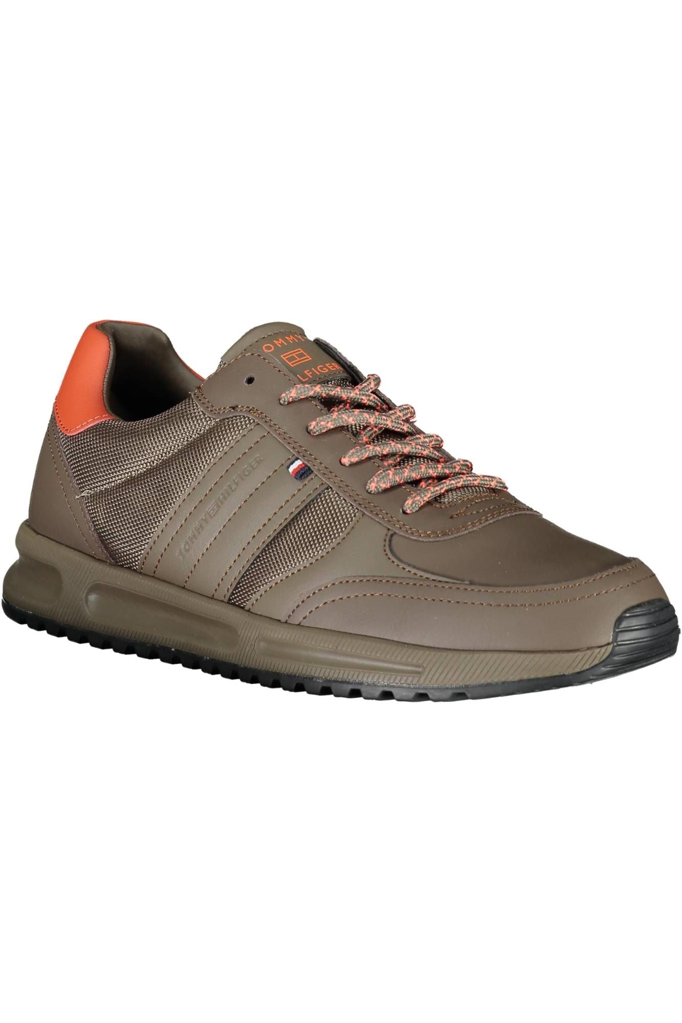 Contemporary Brown Synthetic Sneakers