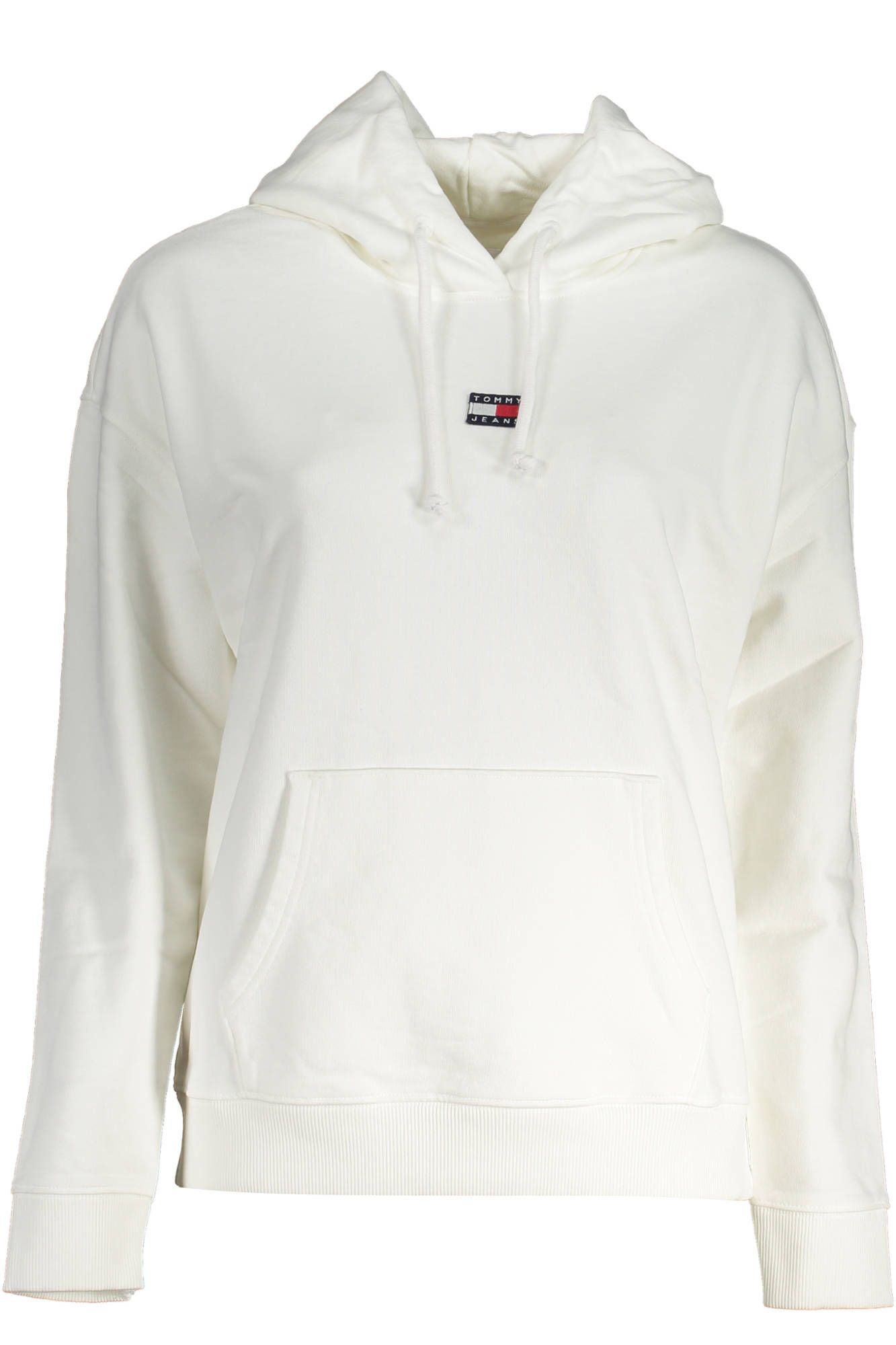 Chic White Hooded Sweatshirt with Logo