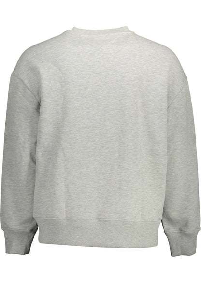 Eco-Conscious Gray Embroidered Sweater