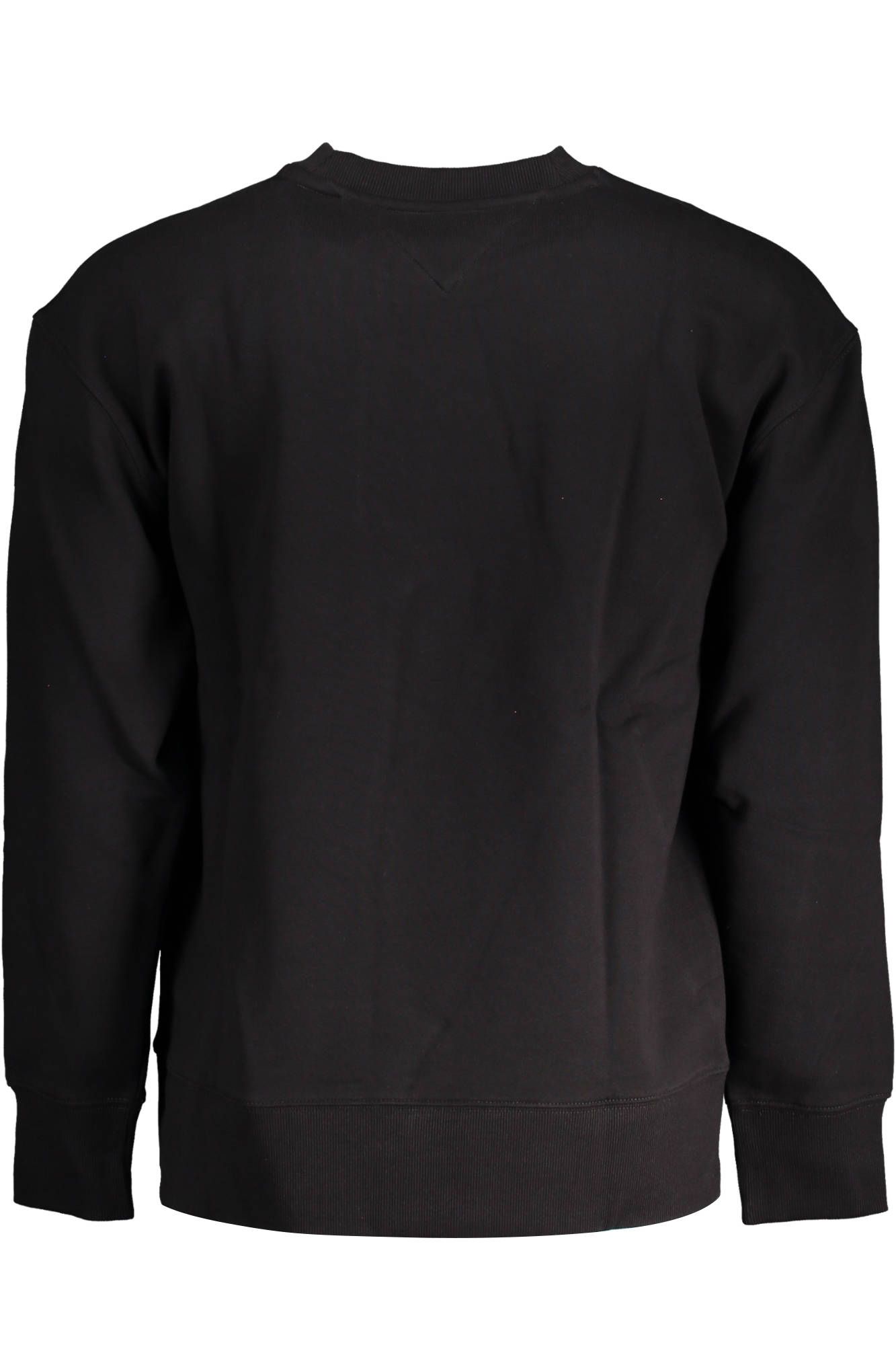 Sleek Black Embroidered Sweatshirt