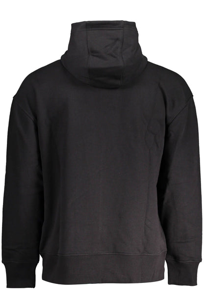 Elegant Hooded Black Sweatshirt