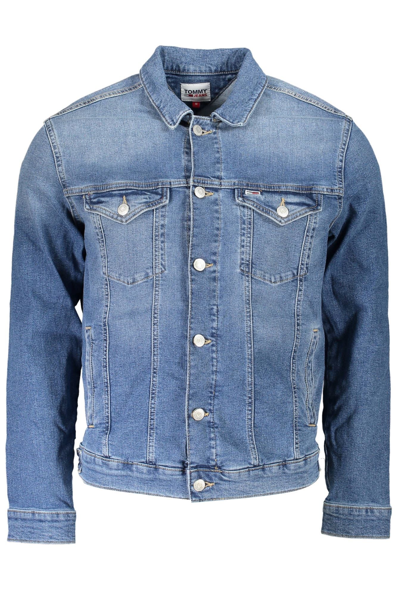 Chic Washed Denim Jacket with Embroidery