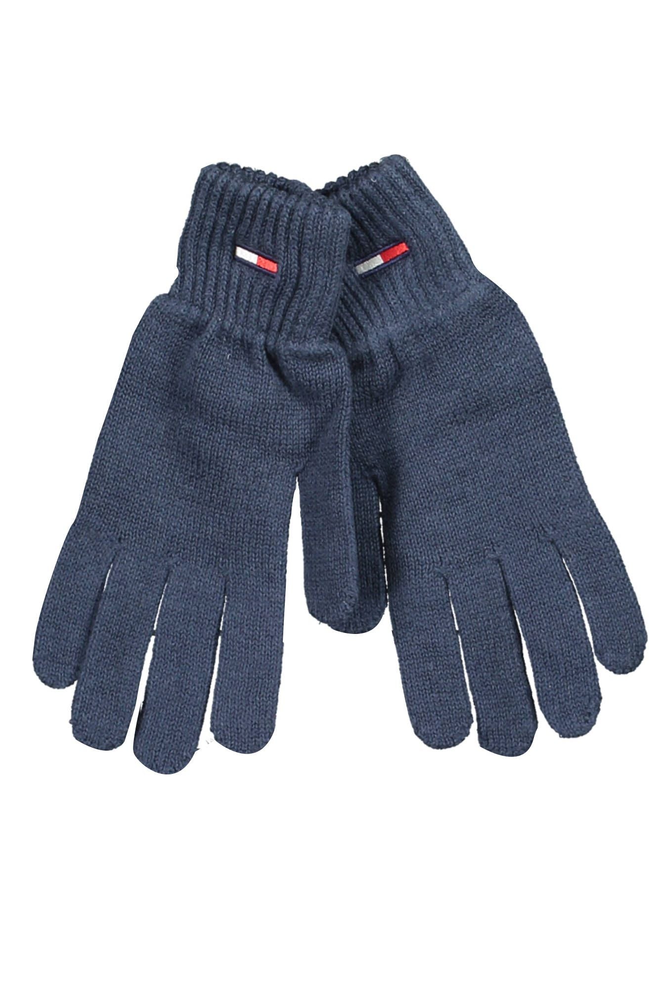 Elegant Embroidered Blue Gloves