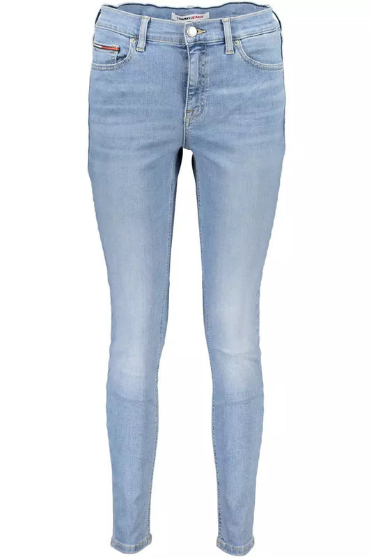 Chic Mid Rise Skinny Light Blue Jeans