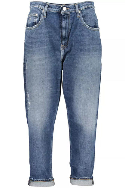 Chic Faded Blue Mom Jeans for Everyday Wear