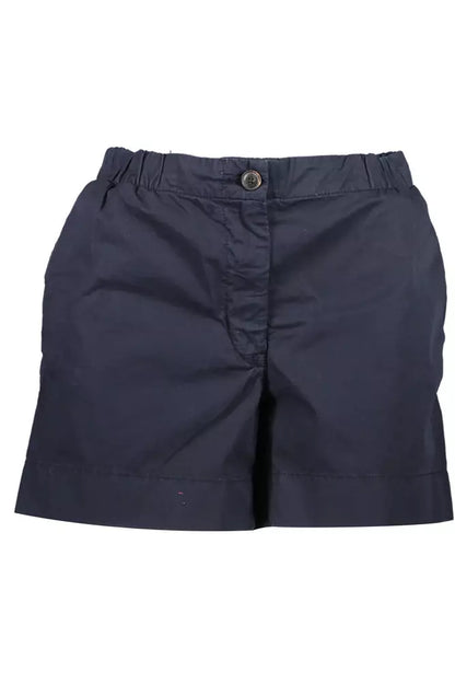 Elegant Blue Organic Cotton Shorts