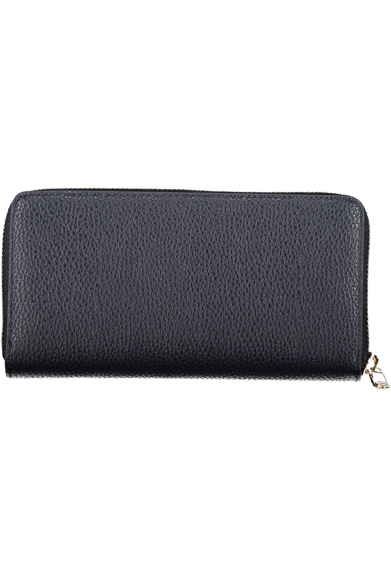 Chic Blue Polyurethane Wallet with Ample Space