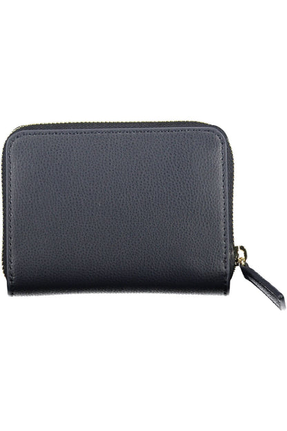 Elegant Blue Multi-Compartment Wallet