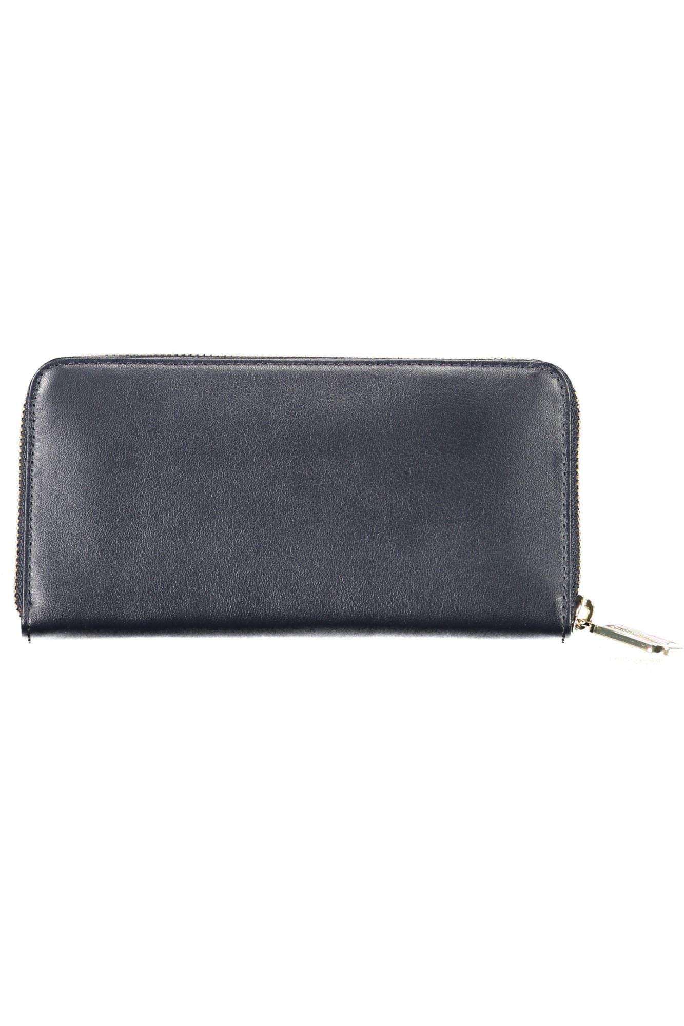 Chic Blue Leather Wallet with Multiple Compartments