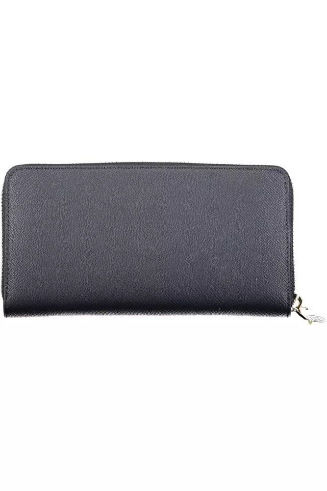 Elegant Blue Wallet with Chic Compartments