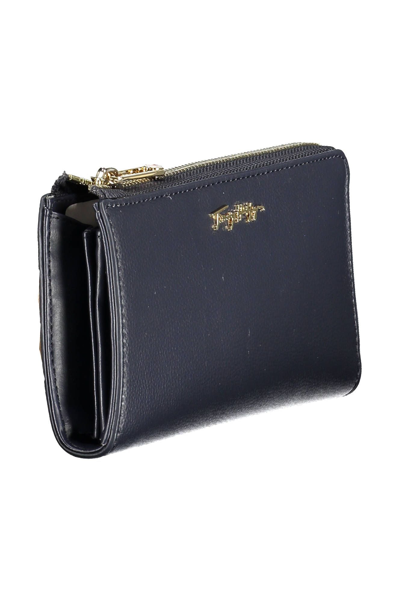 Elegant Blue Polyurethane Wallet