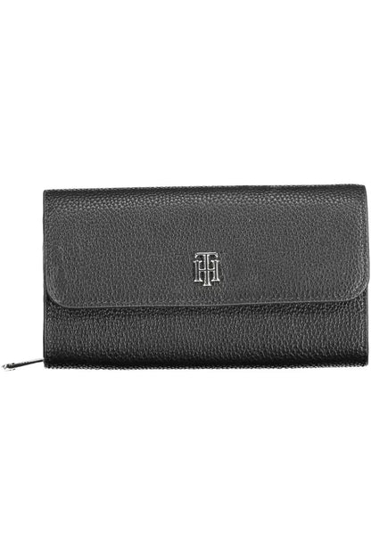 Elegant Black Bifold Wallet with Coin Purse