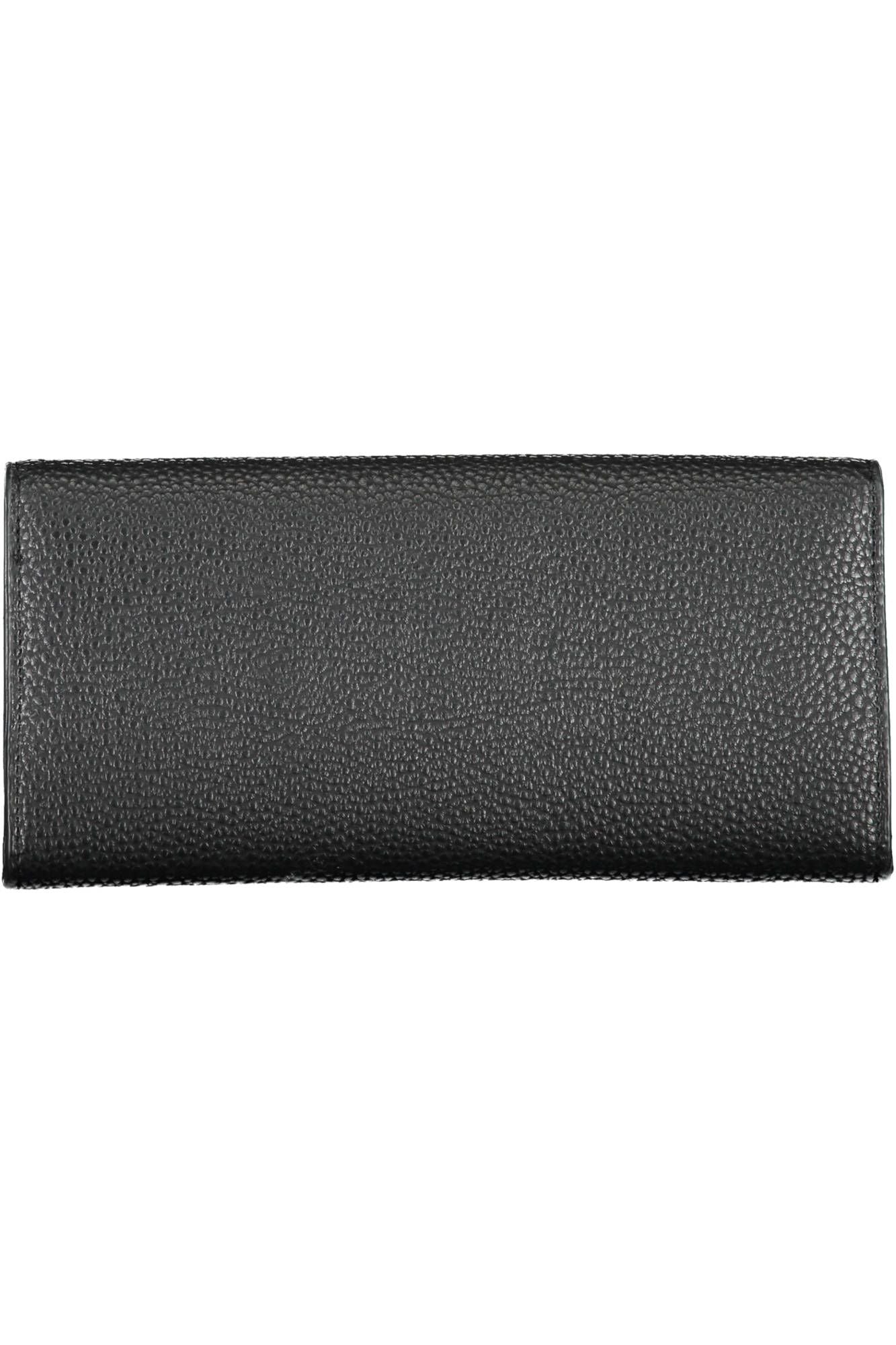 Elegant Triple-Compartment Black Wallet