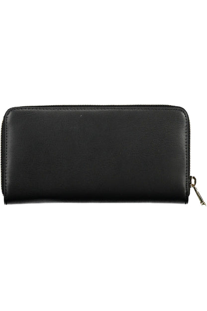 Elegant Black Wallet with Contrasting Details