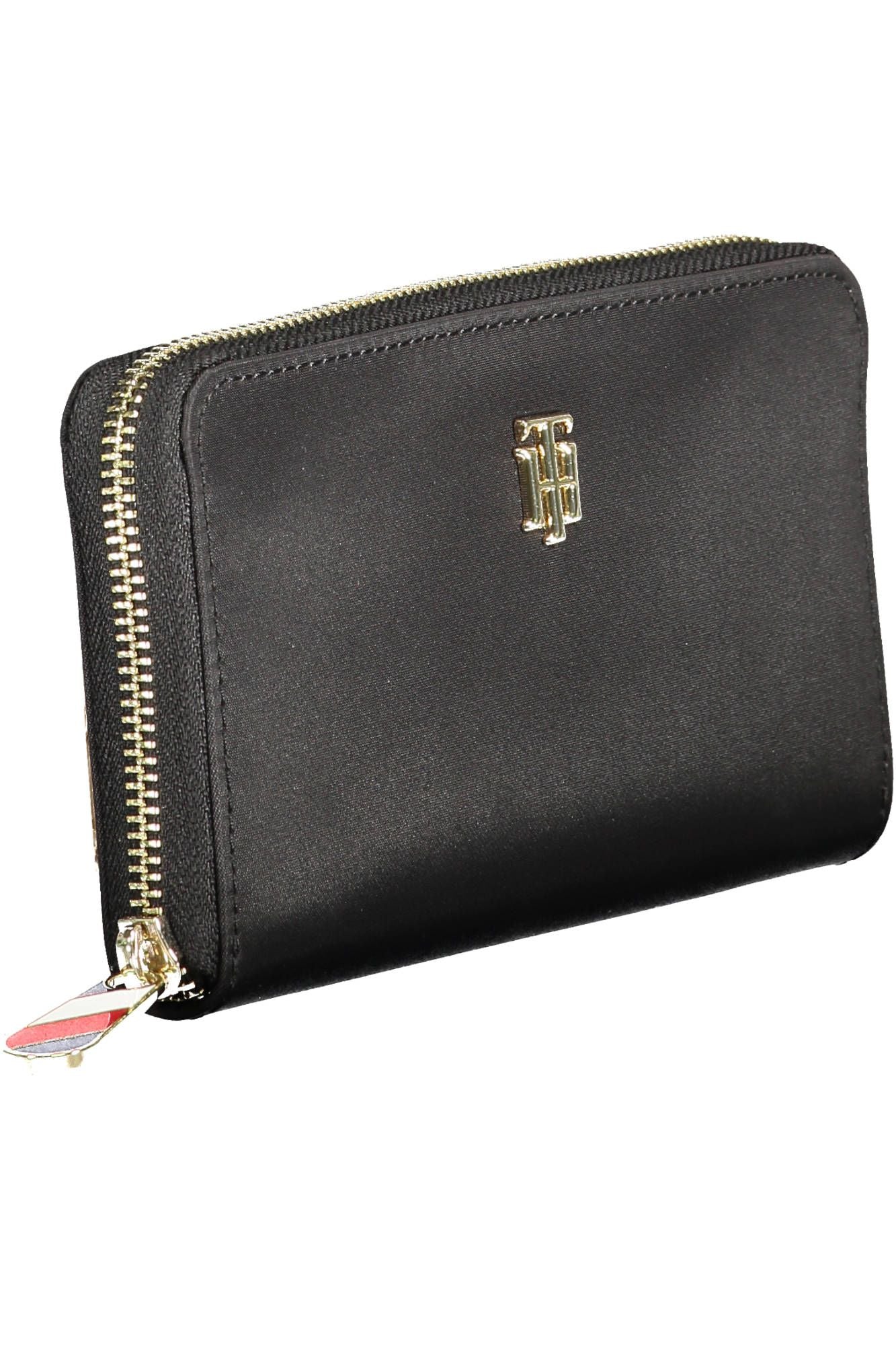 Elegant Black Designer Wallet with Refined Details