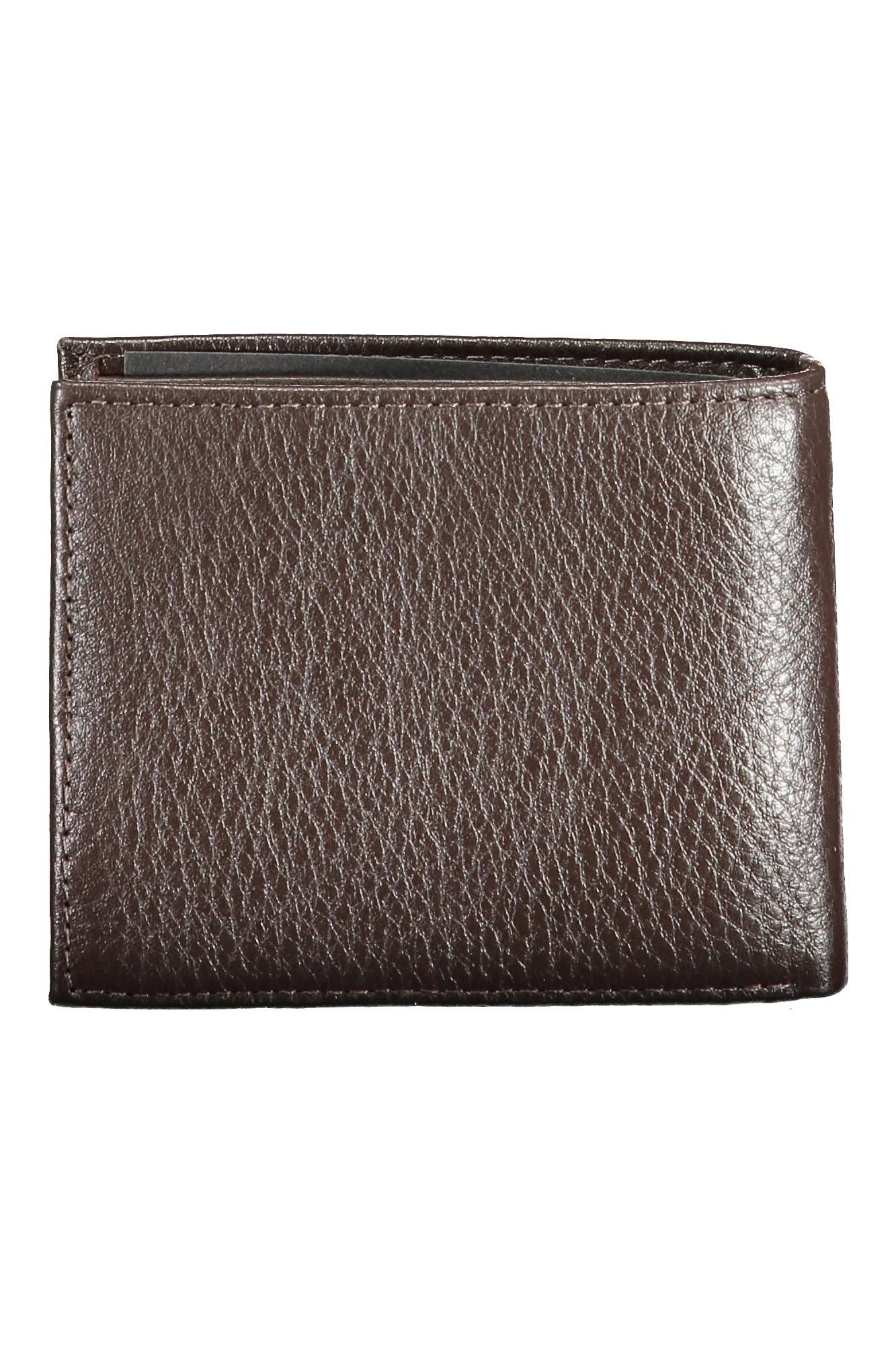 Elegant Brown Leather Bifold Wallet