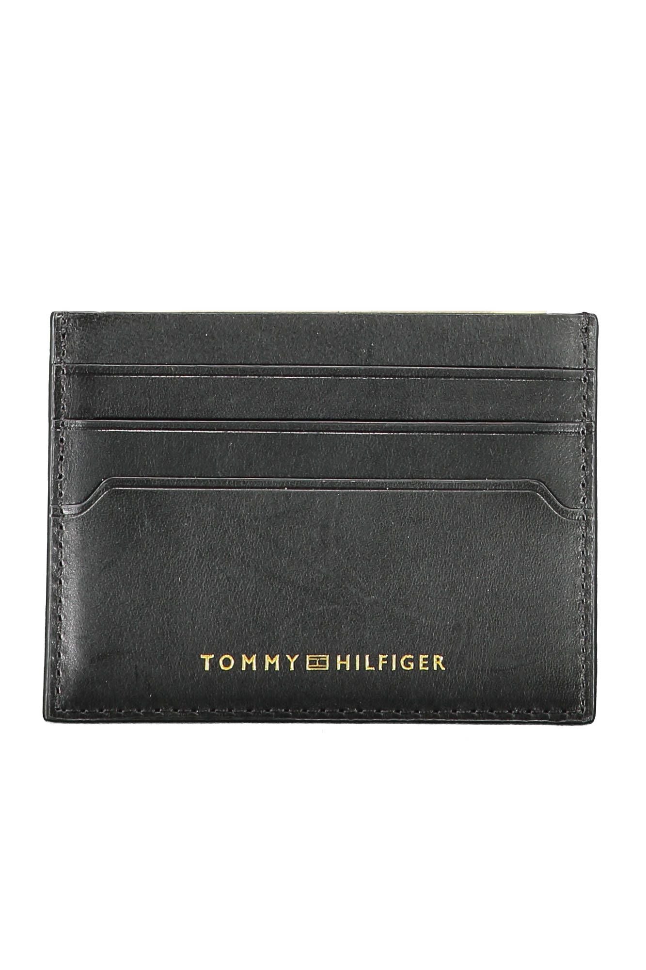 Elegant Black Leather Card Holder