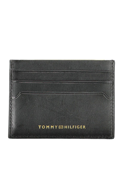 Elegant Black Leather Card Holder