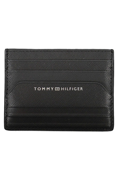 Sleek Black Leather Card Holder