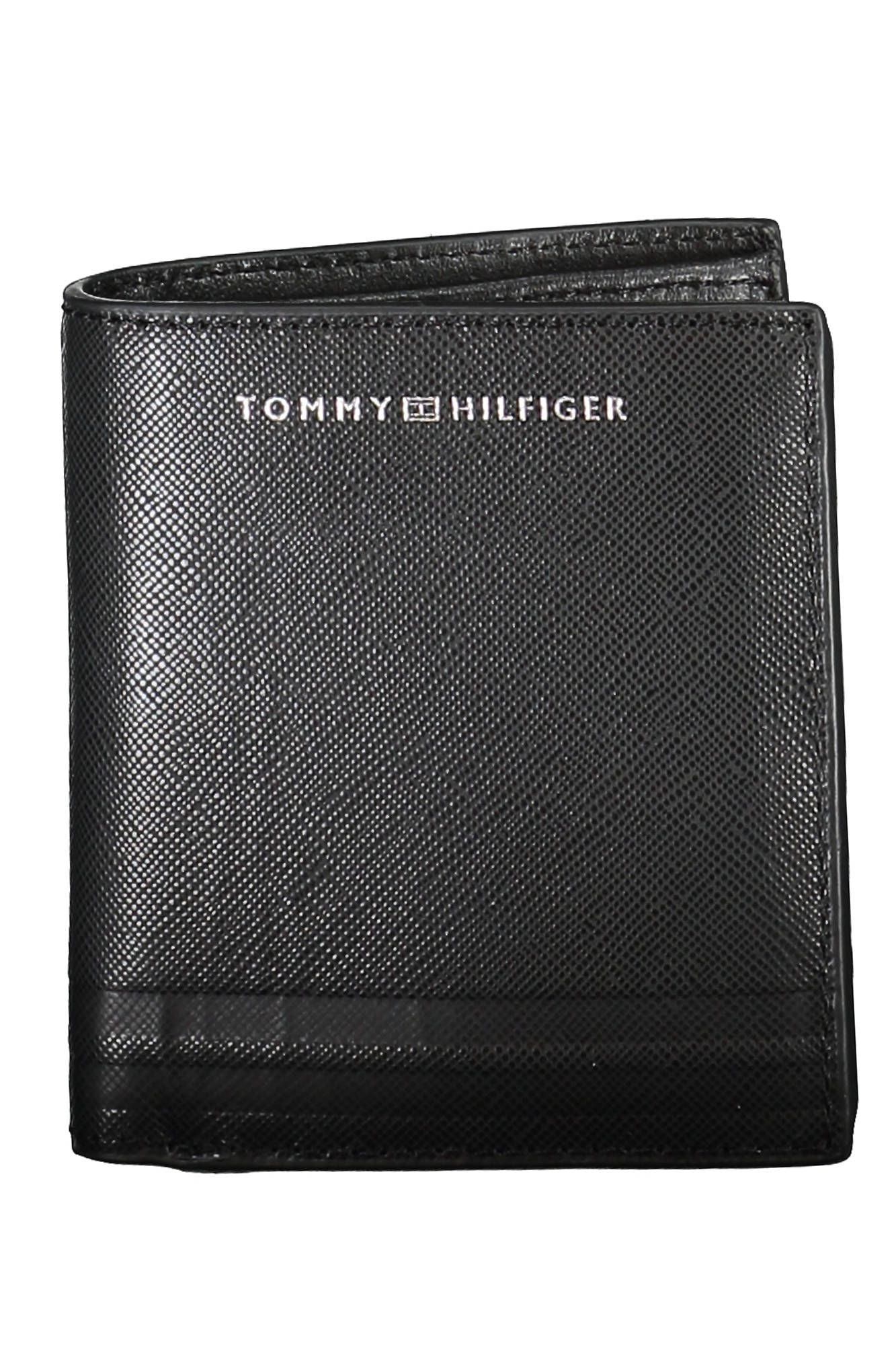 Elegant Black Leather Wallet with Coin Purse