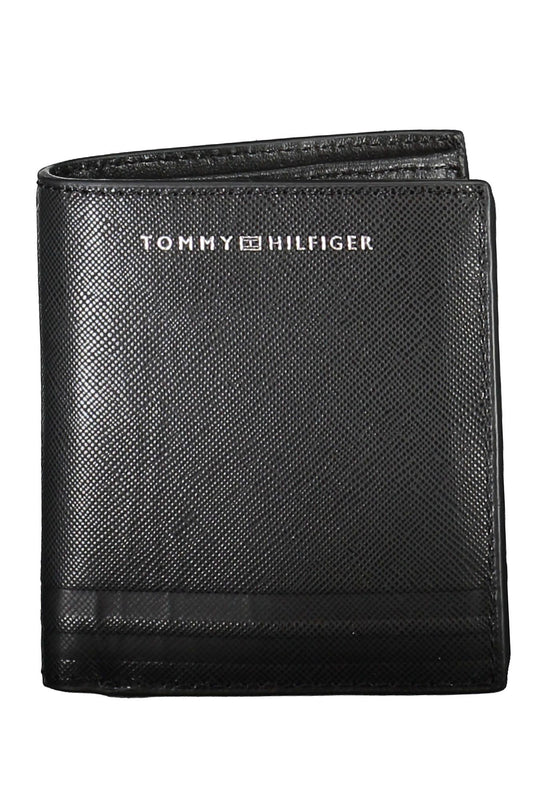 Elegant Black Leather Wallet with Coin Purse