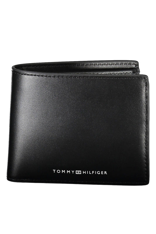 Elegant Black Leather Wallet with Coin Purse