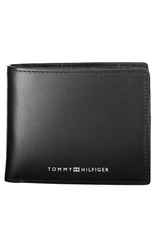 Sleek Black Leather Card Holder