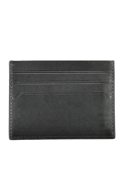 Elegant Black Leather Card Holder