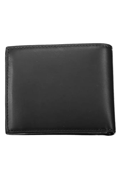 Elegant Black Leather Bi-Fold Wallet