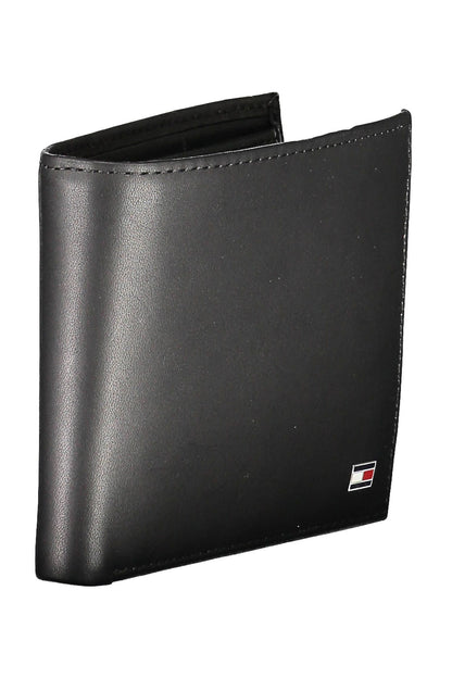 Elegant Black Leather Bifold Wallet