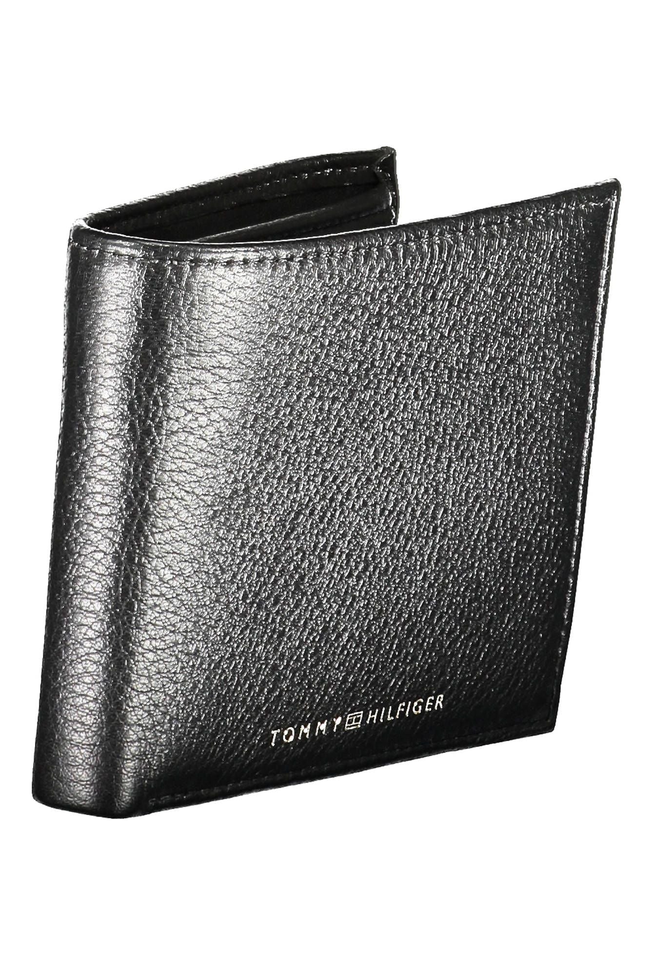 Sleek Black Leather Bifold Wallet