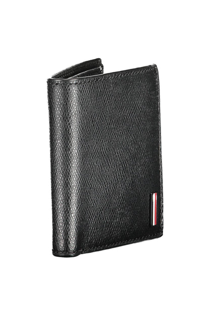 Elegant Black Leather Bifold Wallet