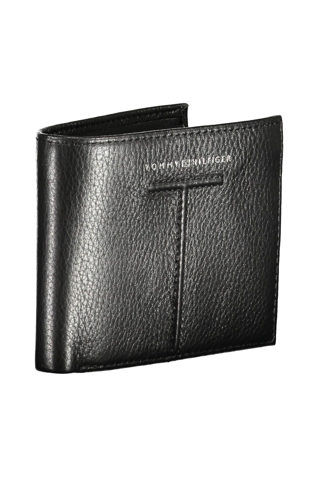 Elegant Black Leather Bifold Wallet