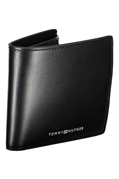 Elegant Black Leather Wallet with Coin Purse