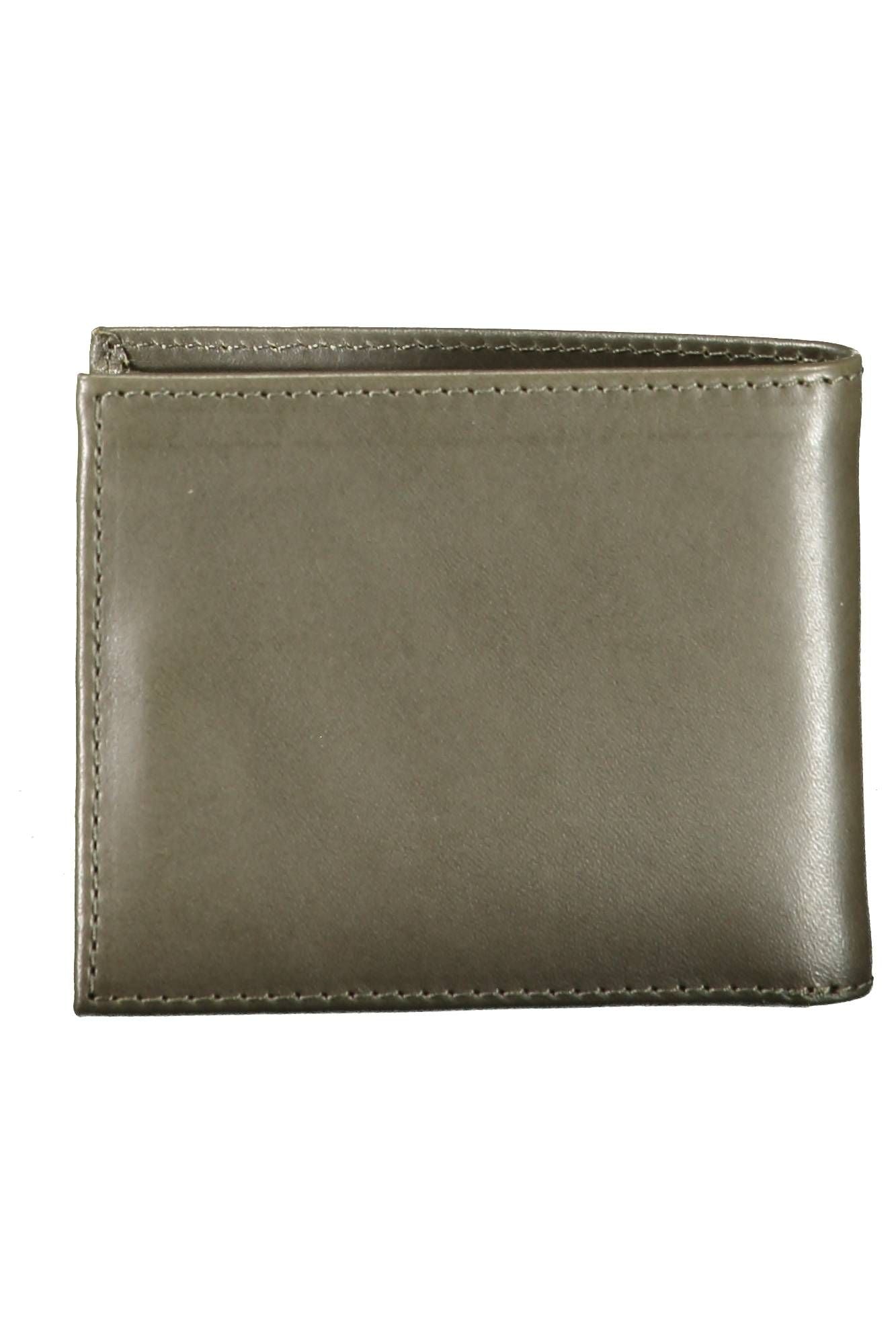 Sleek Green Leather Card Holder