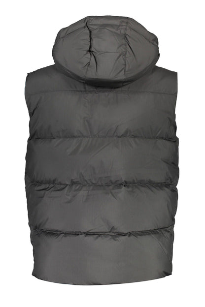 Sleek Sleeveless Down Vest with Detachable Hood