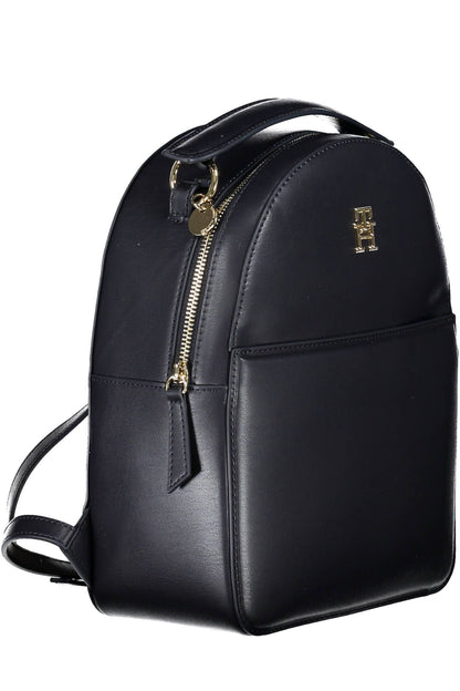 Chic Blue Contrasting Detail Backpack