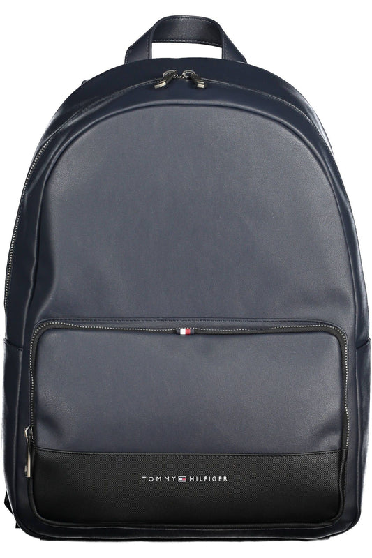 Chic Blue Urban Backpack with Laptop Compartment