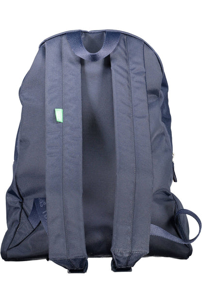 Elegant Blue Contrast Detail Backpack