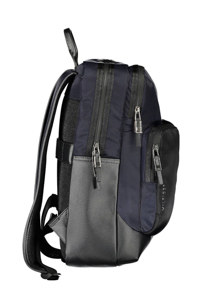 Sleek Water-Repellent Blue Backpack