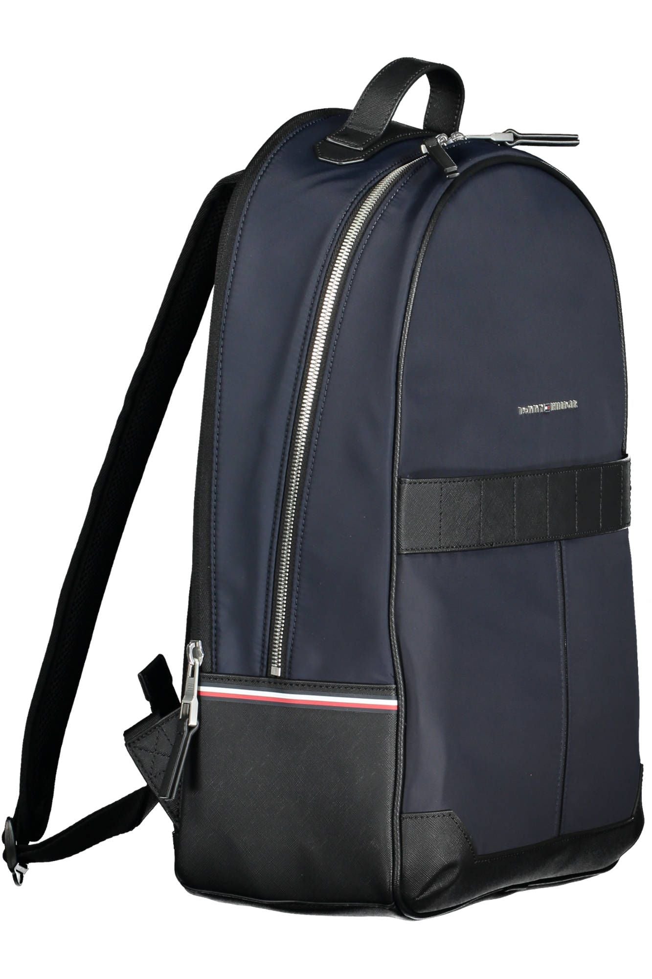 Chic Contrast Detail Blue Backpack