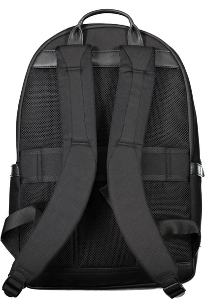 Sleek Black Nylon Everyday Backpack