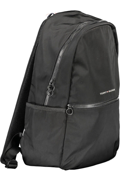 Eco-Conscious Black Backpack with Laptop Compartment