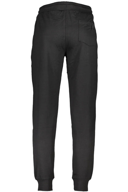 Elegant Black Sports Pants with Ankle Cuff