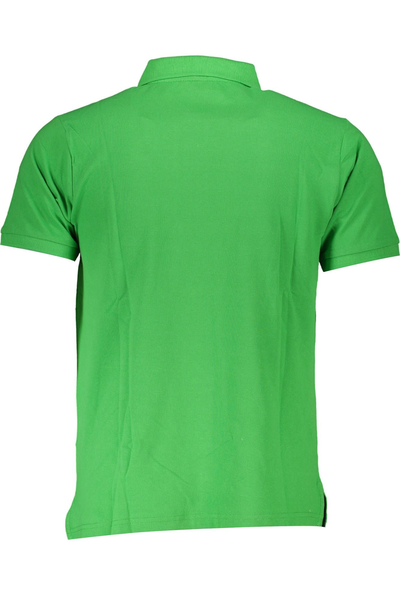 Elegant Green Polo with Embroidered Logo