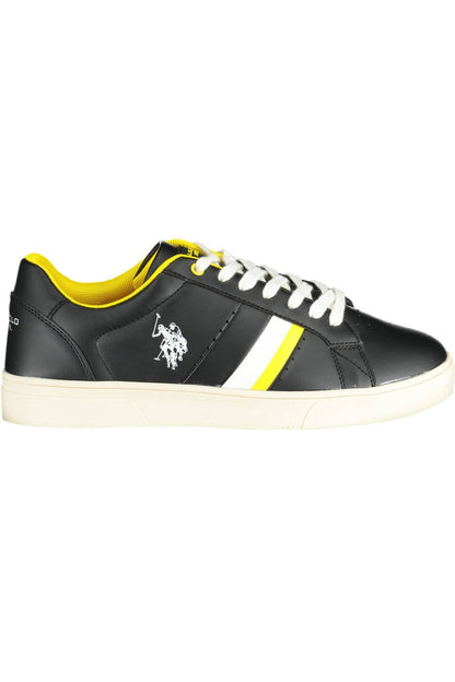 Classic Black Lace-Up Sport Sneakers