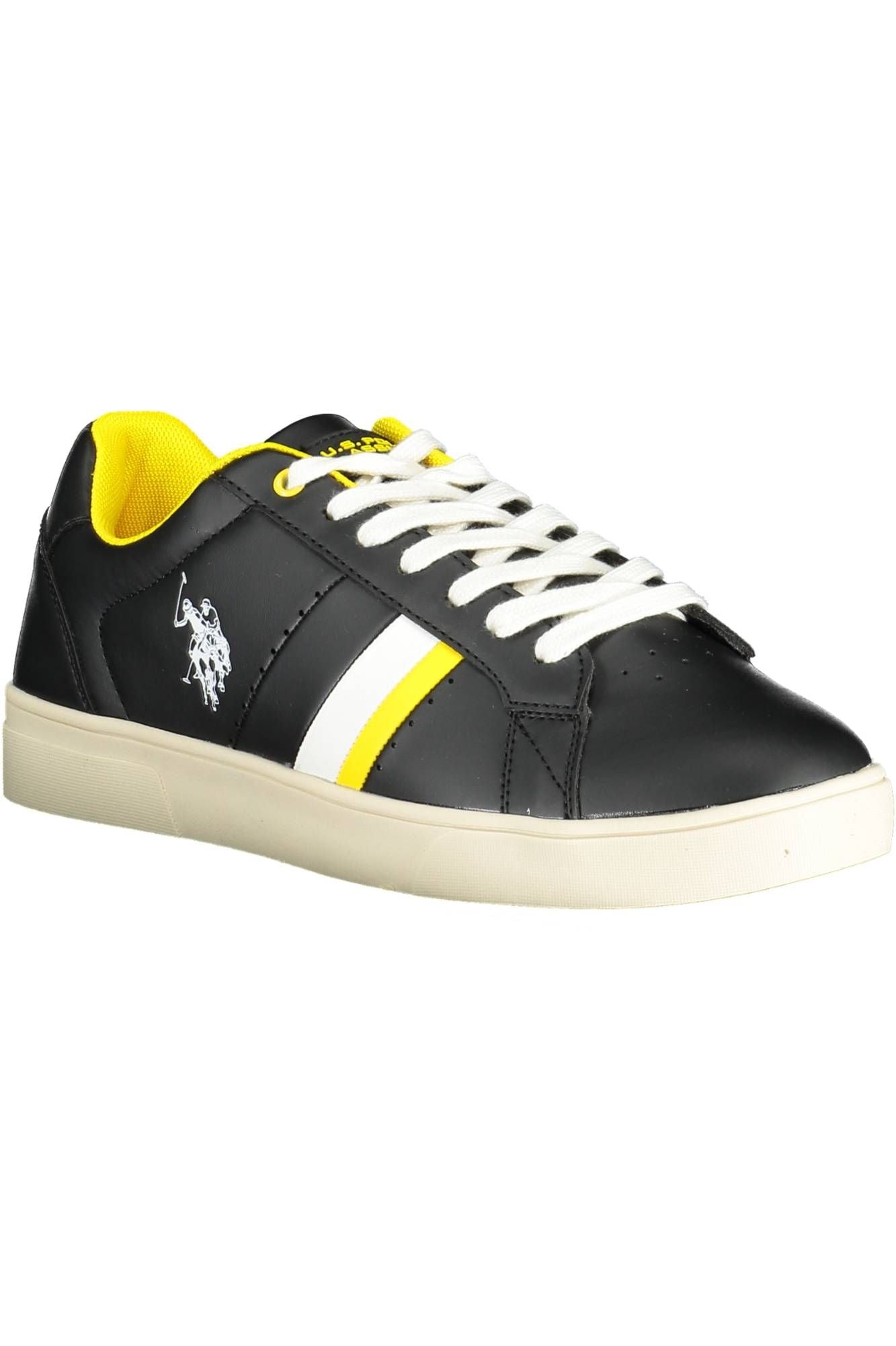 Classic Black Lace-Up Sport Sneakers