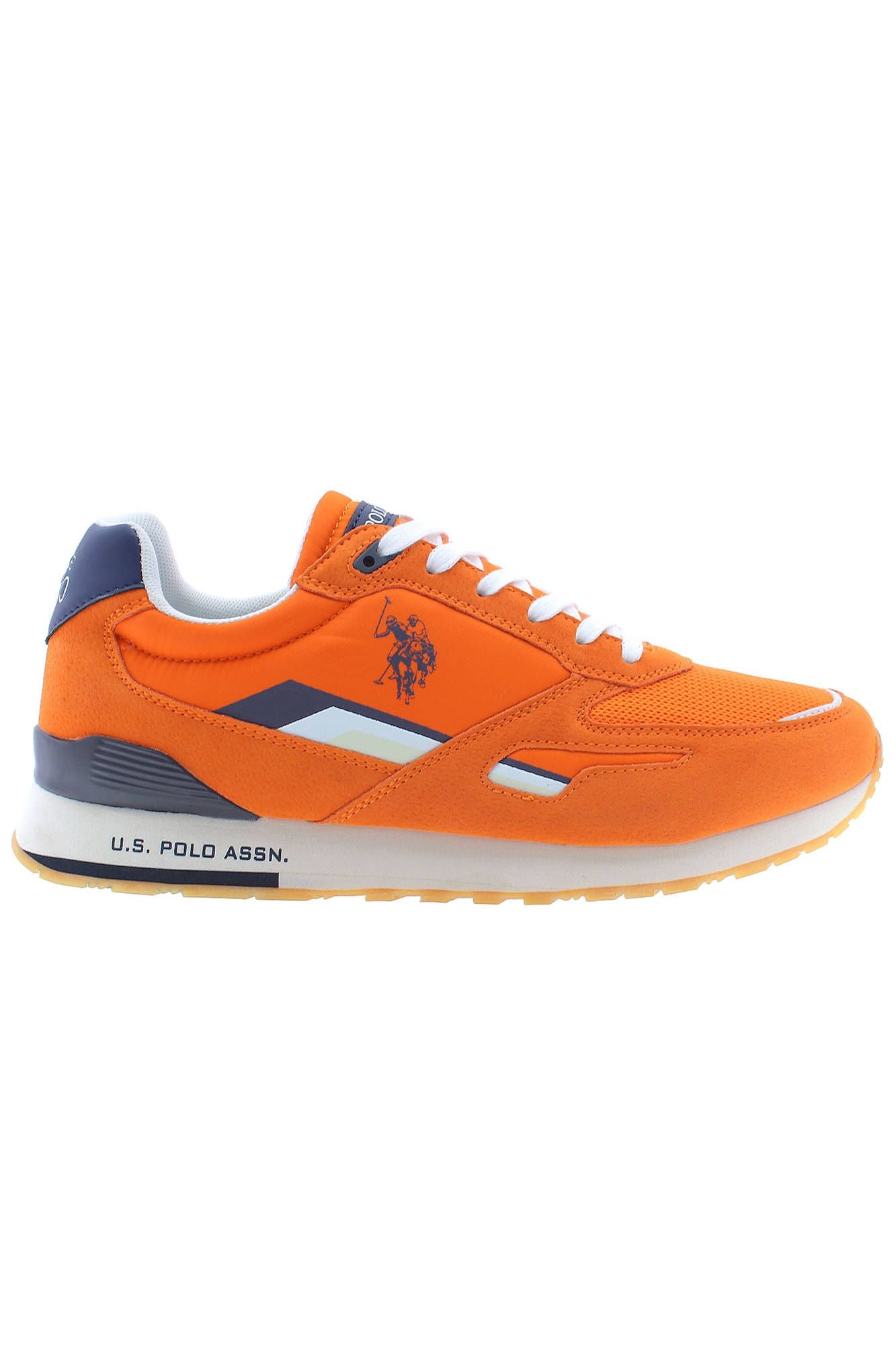 Electrify Your Step: Vibrant Orange Sports Sneakers